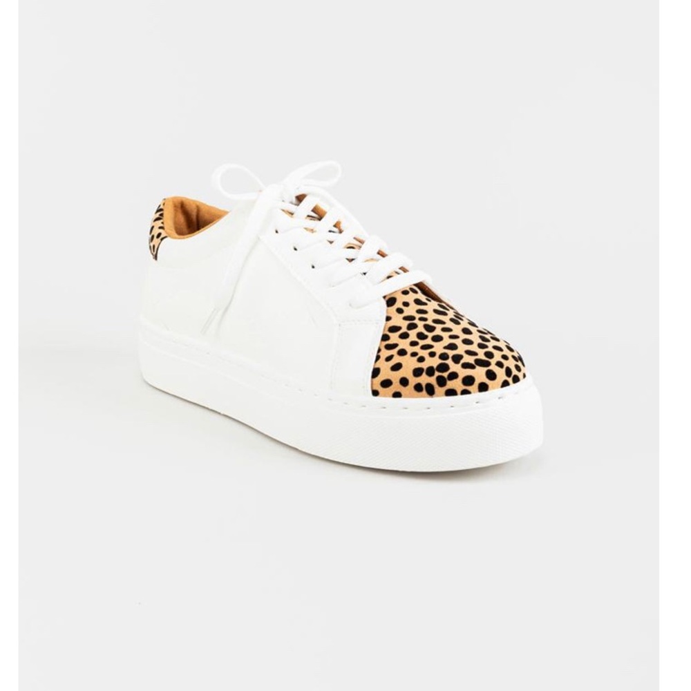 Quipid animal print lace up sneakers